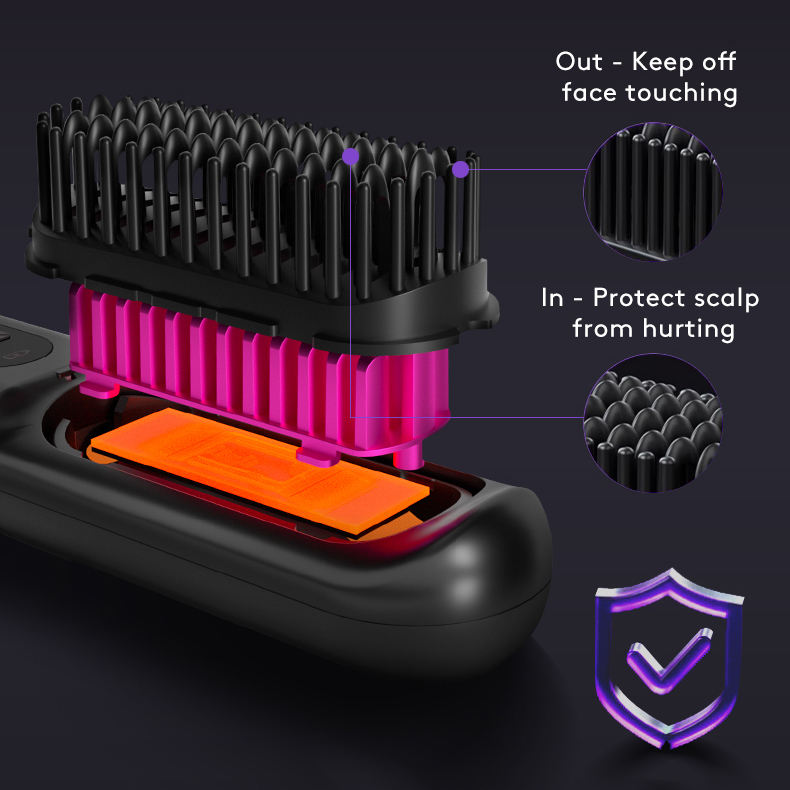 AeriGlow-Wireless Fast Heatig Straightening Comb
