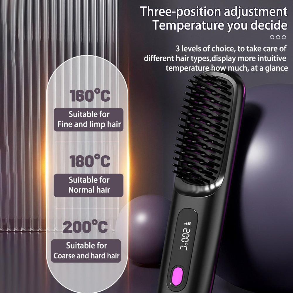 AeriGlow-Wireless Fast Heatig Straightening Comb